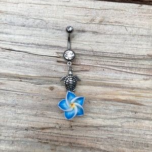 Hawaiian Turtle Belly Button Ring